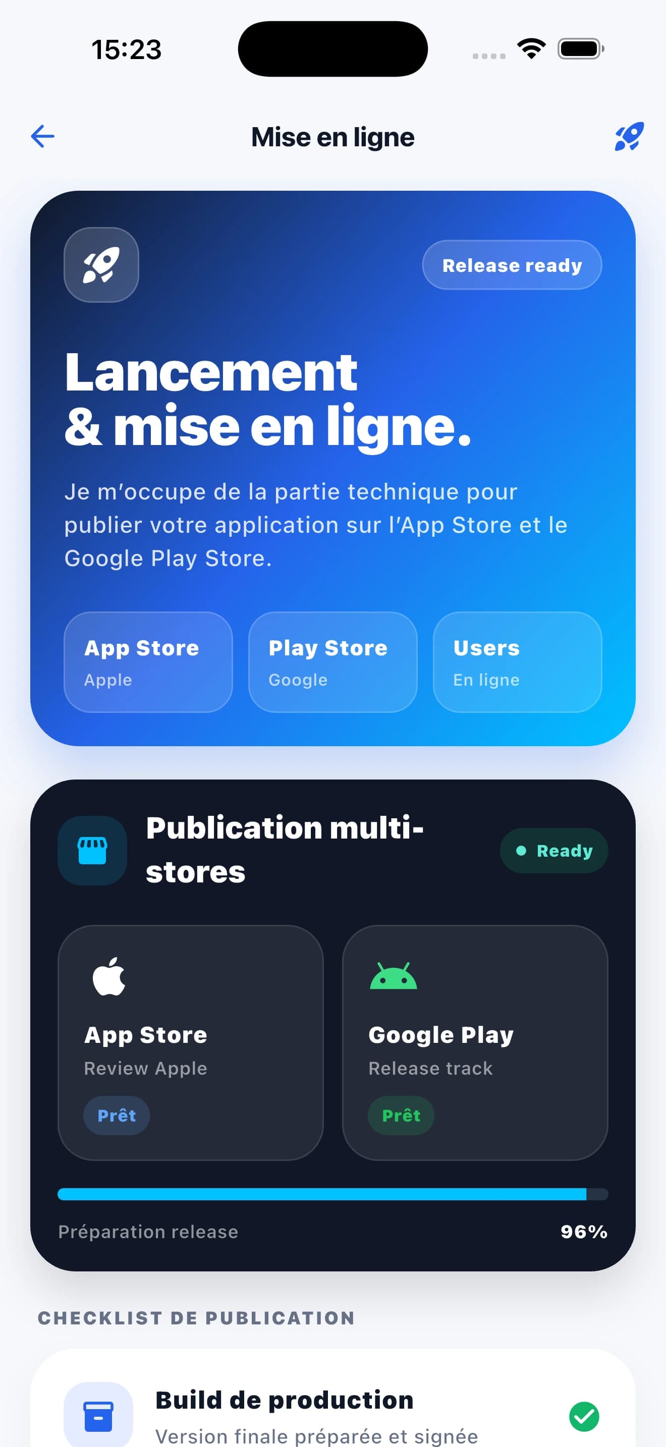 Lancement & Mise en ligne