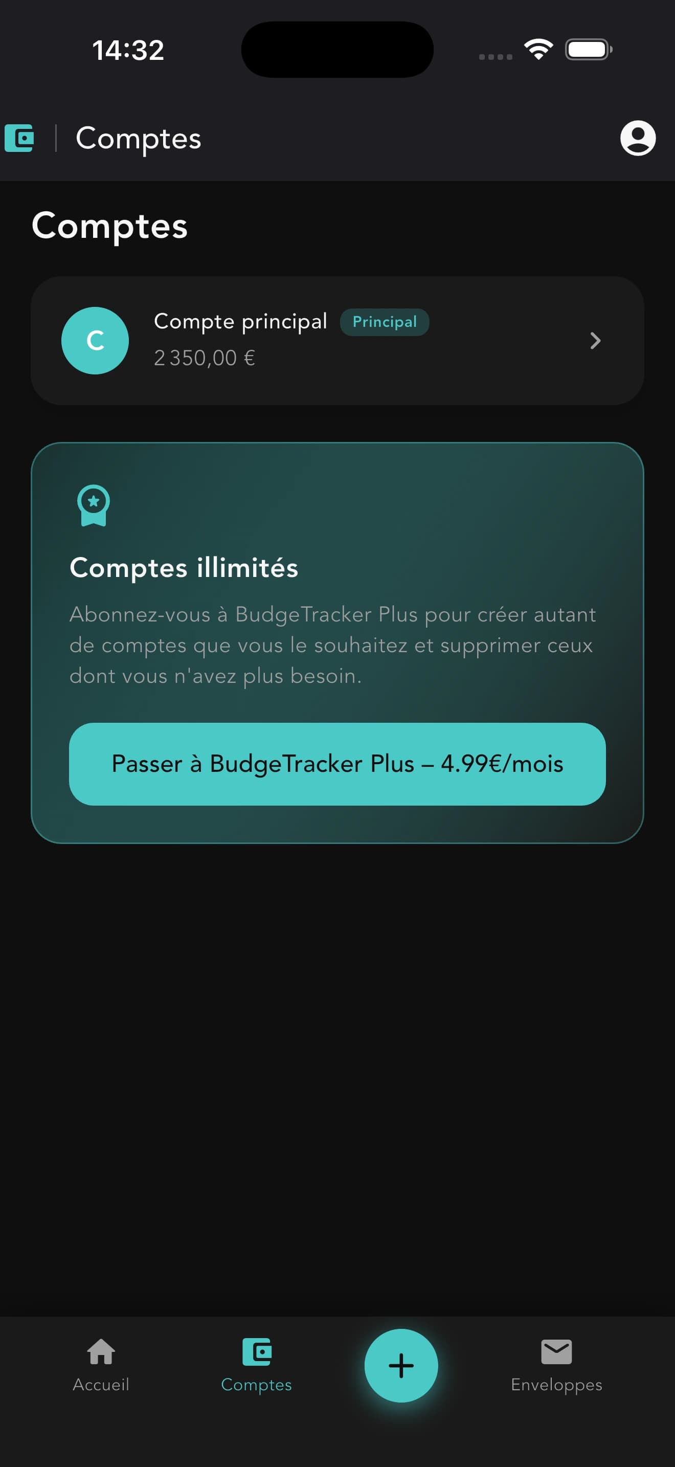 Aperçu du projet BudgeTracker