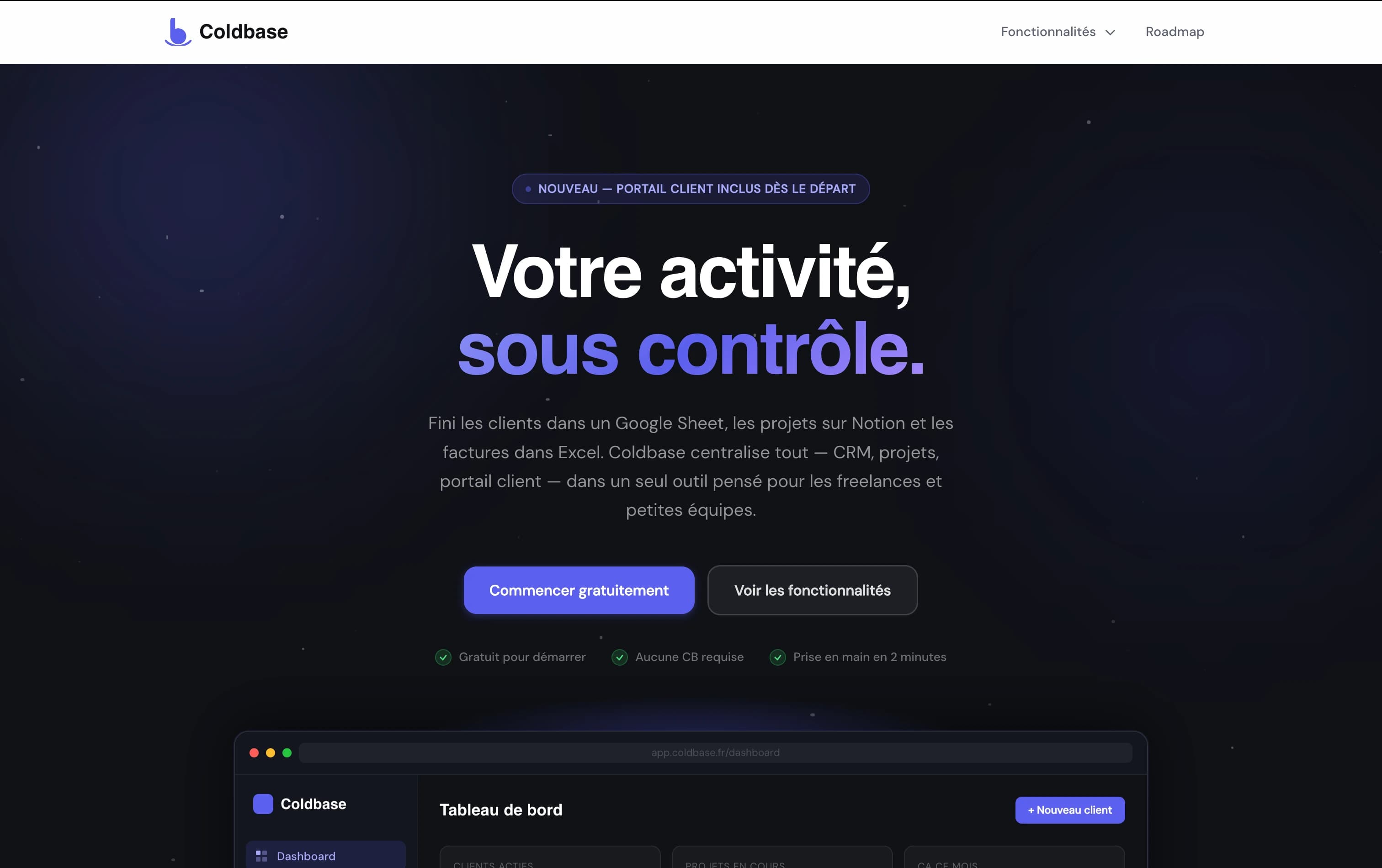 Capture d’écran d’une interface de plateforme web