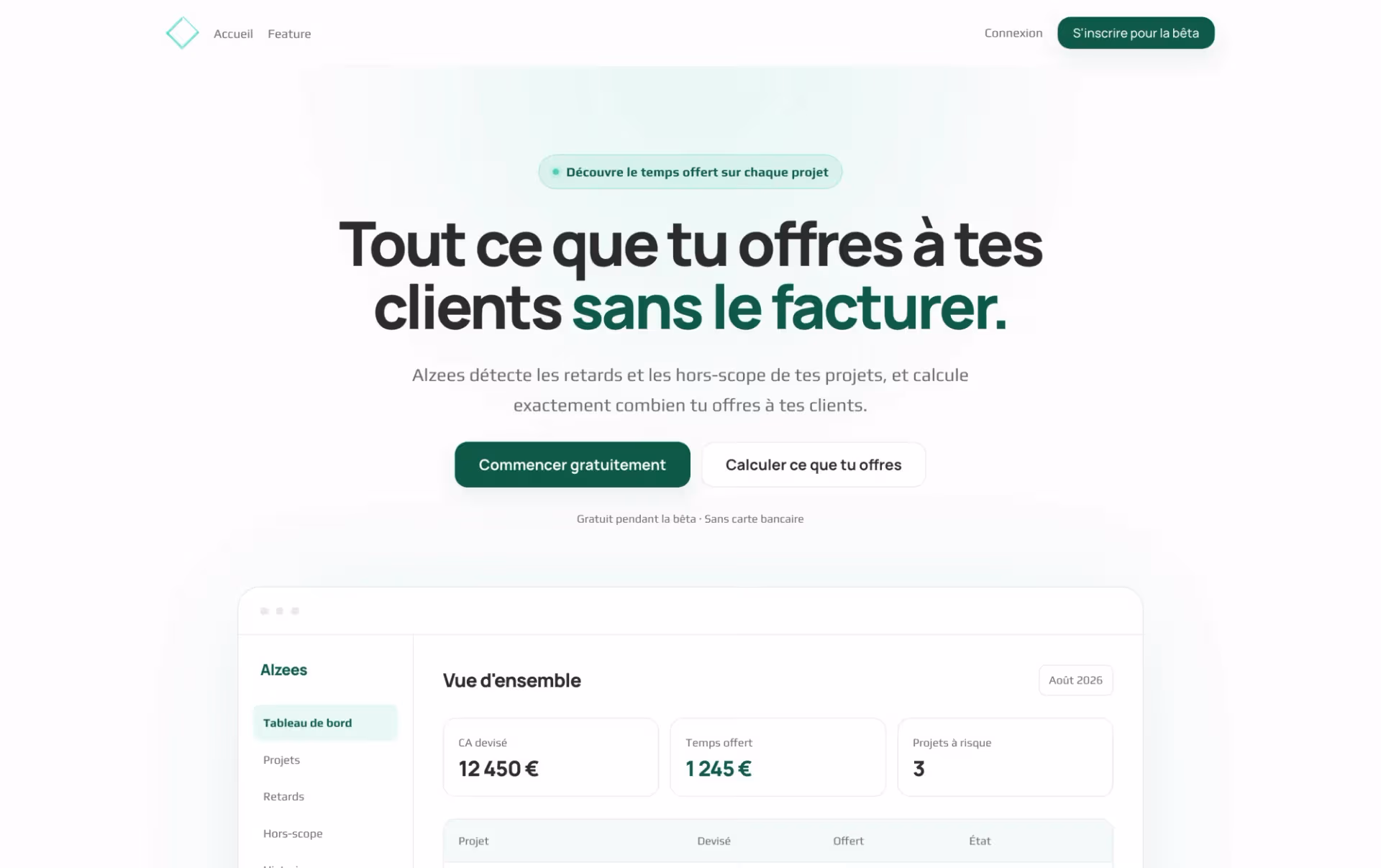 Aperçu du projet Alzees